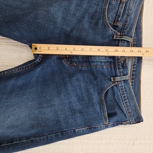 Levi's 506 Jeans Men's 33x32 Medium Wash Comfort Stretch Straight Leg Mid-Rise - Picture 10 of 16